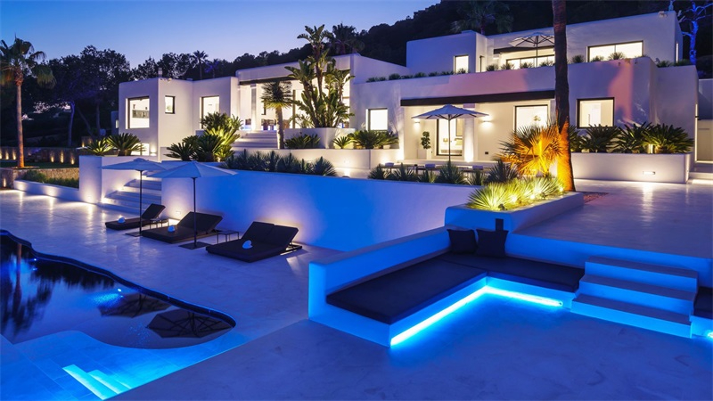 戶外燈帶場景 戶外燈帶場景