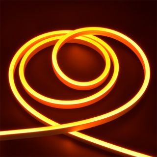 單色霓虹燈帶6x12橙色IP65低壓12V