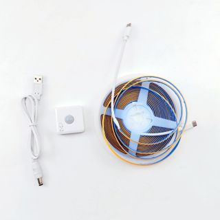 感應燈帶USB插電款5V人體感應COB燈帶批發 - 4