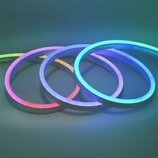 幻彩霓虹燈帶08x17mm跑馬流水漸變柔性硅膠戶外防水燈帶 - 4